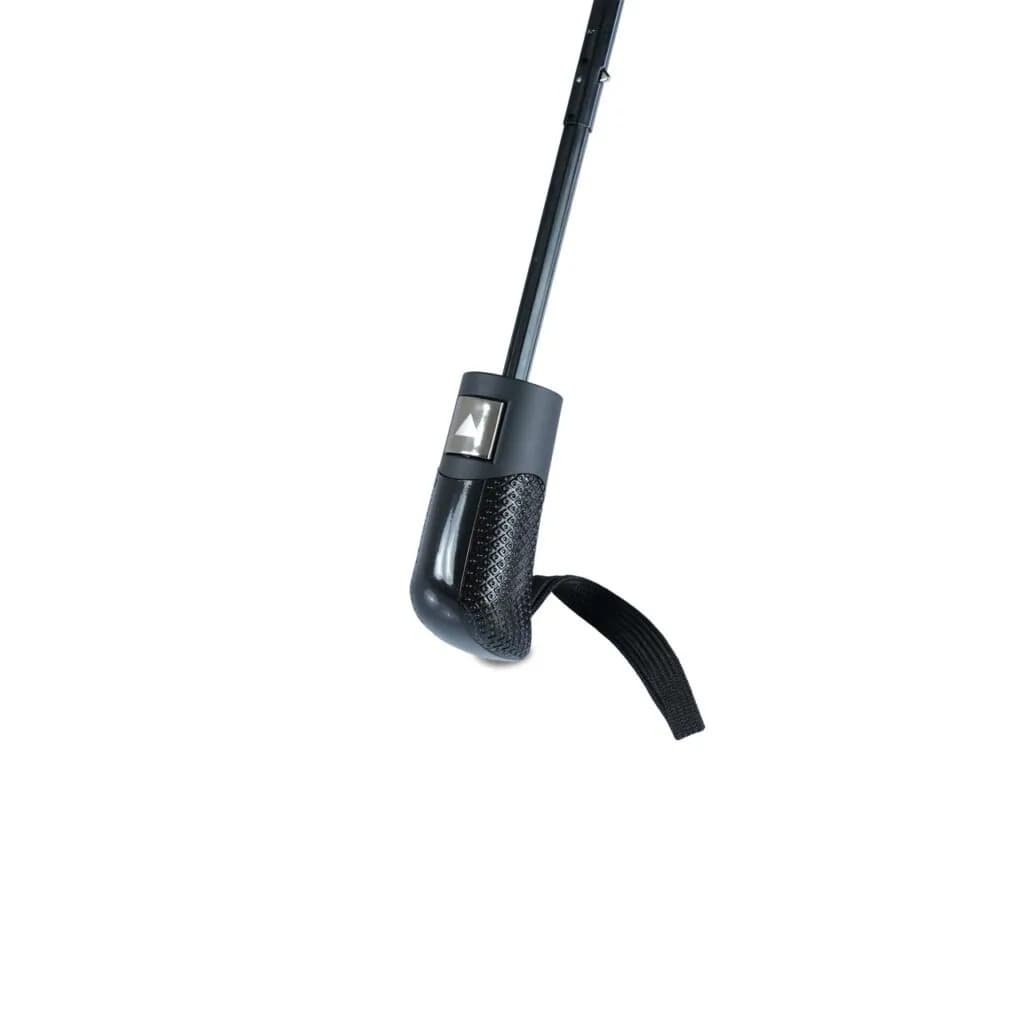Yarı Otomatik 3 Katlanır Fiber Sap 10 Telli Siyah Şemsiye – Sap detayı